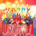 Happy birthday to my mother - amazing birthday cake&candles