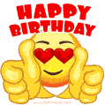 Cool and Fun Dancing Emoji Happy Birthday GIF Ecard