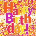 Happy Birthday To You! Amazing Colorful Bubbles GIF.