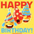 I'm so excited to wish you a happy birthday - Amazing Emoji style GIF