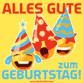 Alles Gute zum Geburtstag GIF im Emoji-Stil
