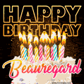 Beauregard - Animated Happy Birthday Cake GIF for WhatsApp