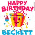 Funny Happy Birthday Beckett GIF