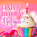 Happy Birthday Belgin - Lovely Animated GIF