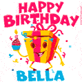 Funny Happy Birthday Bella GIF