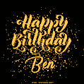 Happy Birthday Card for Ben - Download GIF and Send for Free