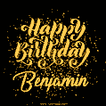 Happy Birthday Card for Benjamin - Download GIF and Send for Free
