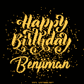 Happy Birthday Card for Benjiman - Download GIF and Send for Free