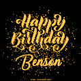 Happy Birthday Card for Benson - Download GIF and Send for Free