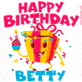 Funny Happy Birthday Betty GIF