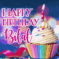 Happy Birthday Bilal - Lovely Animated GIF