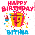 Funny Happy Birthday Bithia GIF