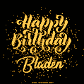 Happy Birthday Card for Bladen - Download GIF and Send for Free