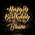 Happy Birthday Card for Blaine - Download GIF and Send for Free