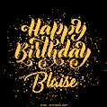 Happy Birthday Card for Blaise - Download GIF and Send for Free