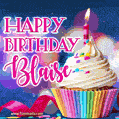 Happy Birthday Blaise - Lovely Animated GIF