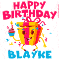 Funny Happy Birthday Blayke GIF