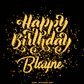 Happy Birthday Card for Blayne - Download GIF and Send for Free