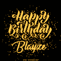Happy Birthday Card for Blayze - Download GIF and Send for Free