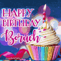 Happy Birthday Boruch - Lovely Animated GIF