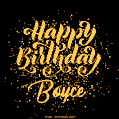 Happy Birthday Card for Boyce - Download GIF and Send for Free