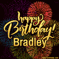 Happy Birthday, Bradley! Celebrate with joy, colorful fireworks, and unforgettable moments.