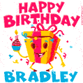 Funny Happy Birthday Bradley GIF