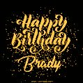 Happy Birthday Card for Brady - Download GIF and Send for Free