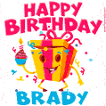 Funny Happy Birthday Brady GIF