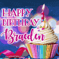 Happy Birthday Braeden - Lovely Animated GIF
