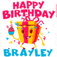 Funny Happy Birthday Brayley GIF