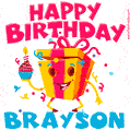 Funny Happy Birthday Brayson GIF