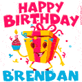Funny Happy Birthday Brendan GIF