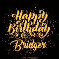 Happy Birthday Card for Bridger - Download GIF and Send for Free