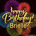 Happy Birthday, Brielle! Celebrate with joy, colorful fireworks, and unforgettable moments. Cheers!