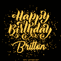 Happy Birthday Card for Britton - Download GIF and Send for Free