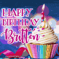 Happy Birthday Britton - Lovely Animated GIF