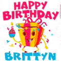 Funny Happy Birthday Brittyn GIF