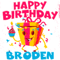 Funny Happy Birthday Broden GIF