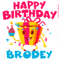 Funny Happy Birthday Brodey GIF