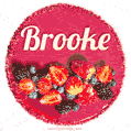 Happy Birthday Cake with Name Brooke - Free Download