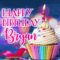 Happy Birthday Bryan - Lovely Animated GIF