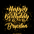 Happy Birthday Card for Bryceton - Download GIF and Send for Free