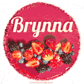 Happy Birthday Cake with Name Brynna - Free Download