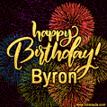 Happy Birthday, Byron! Celebrate with joy, colorful fireworks, and unforgettable moments.