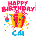 Funny Happy Birthday Cai GIF