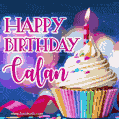 Happy Birthday Calan - Lovely Animated GIF