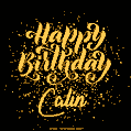 Happy Birthday Card for Calin - Download GIF and Send for Free