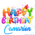 Happy Birthday Camarion - Creative Personalized GIF With Name