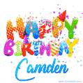 Happy Birthday Camden - Creative Personalized GIF With Name